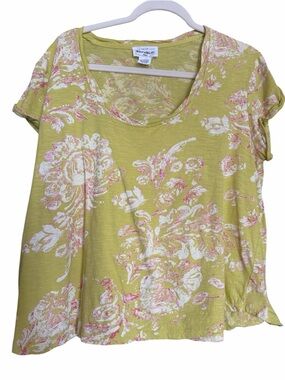 One for the Republic Scoop Neck Floral Tee